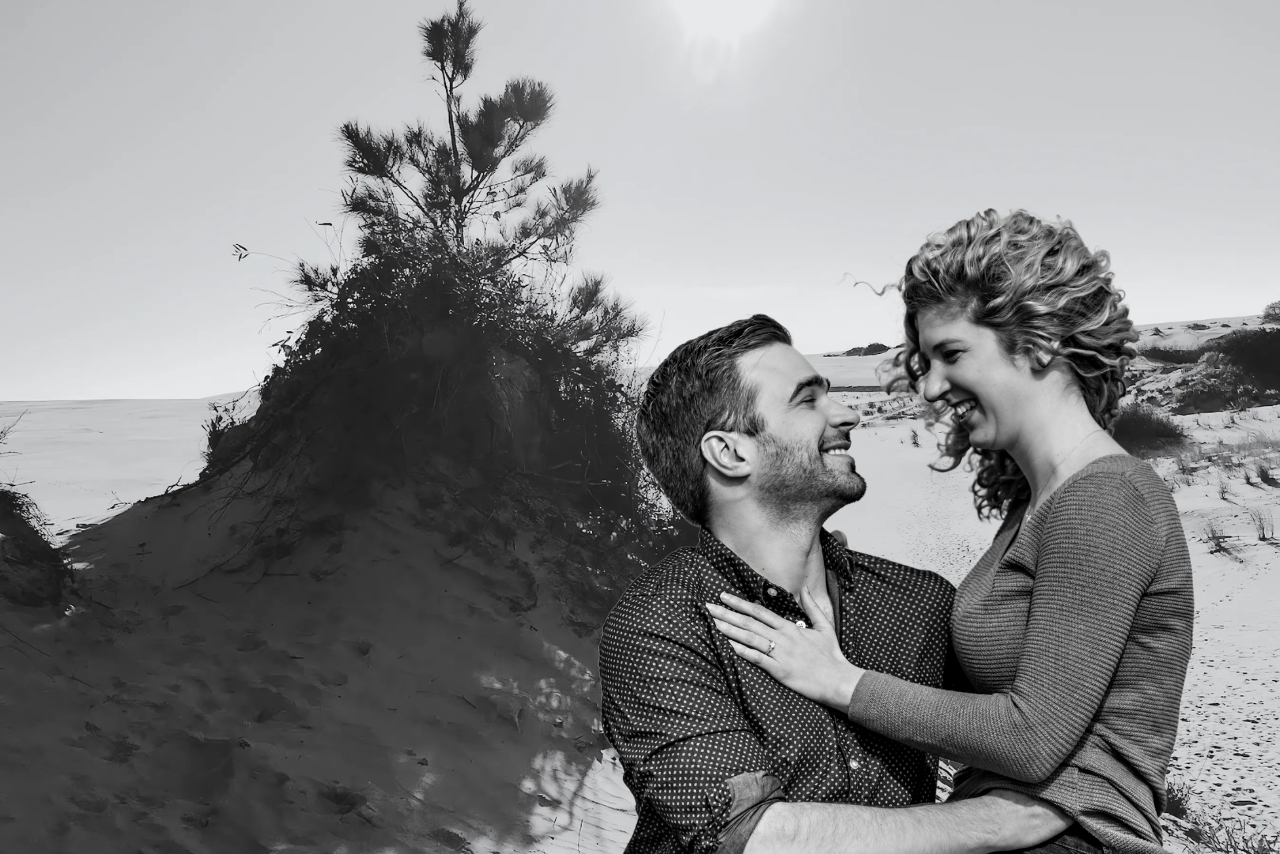 Jockey's Ridge Proposal by Brooke Mayo Photography