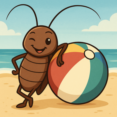 Water bug on beach Water bug on beach